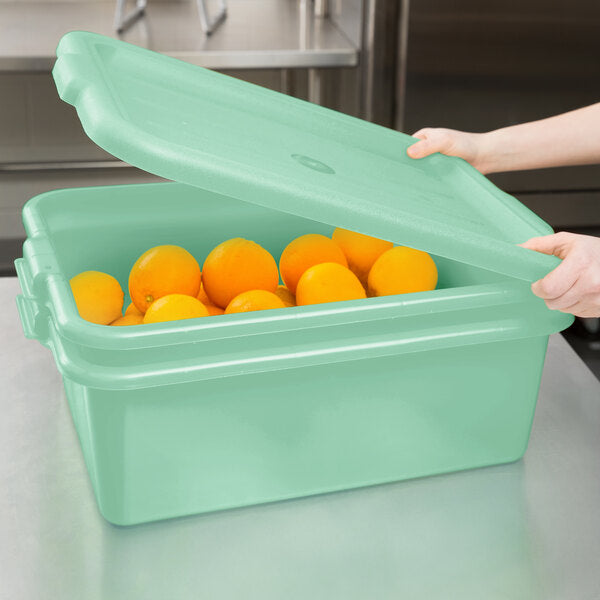 Vollrath - Traex® Drain Box Set in Green, Recessed Lid, 20" x 15" x 8" - 1507-C19