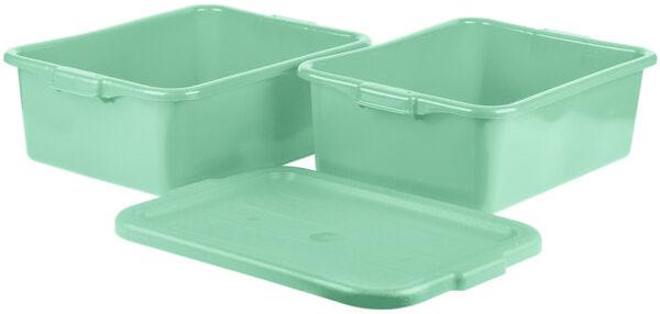 Vollrath - Traex® Drain Box Set in Green, Recessed Lid, 20" x 15" x 8" - 1507-C19