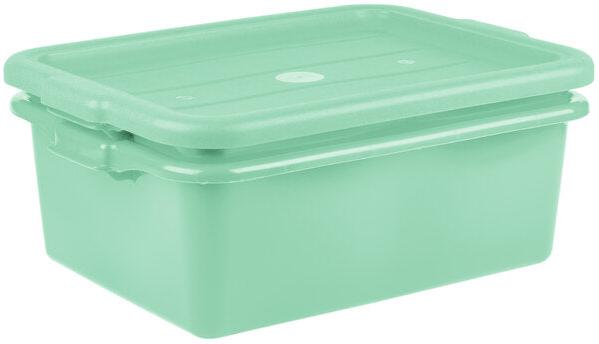Vollrath - Traex® Drain Box Set in Green, Recessed Lid, 20" x 15" x 8" - 1507-C19