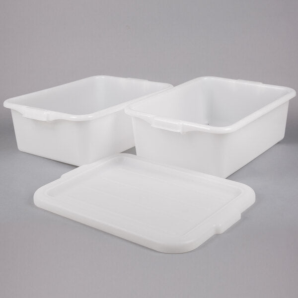 Vollrath - Traex® Drain Box Set in White, Recessed Lid - 1507-C05