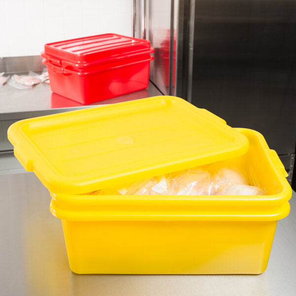 Vollrath - Traex® Drain Box Set in Yellow, Recessed Lid - 1507-C08