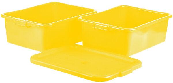 Vollrath - Traex® Drain Box Set in Yellow, Recessed Lid - 1507-C08