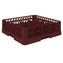 Vollrath - Traex Full-Size Burgundy 20-Compartment Cup Rack with Open Rack Extender - TR5A-21