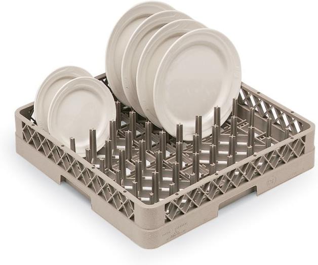 Vollrath - Traex® Full-Size Plate Rack, Plate and Tray, Peg Height 2.875 in Beige - TR3