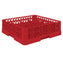 Vollrath - Traex Full-Size Red 20-Compartment Cup Rack with Open Rack Extender - TR5A-02