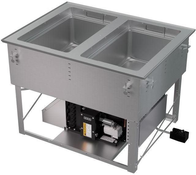 Vollrath - Two-Well 208–240V Hot, Cold, Frozen Drop-In Unit with Auto Drain - FC-HCF-02208-AD