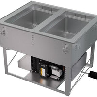 Vollrath - Two-Well 208–240V Hot, Cold, Frozen Drop-In Unit with Auto Drain - FC-HCF-02208-AD