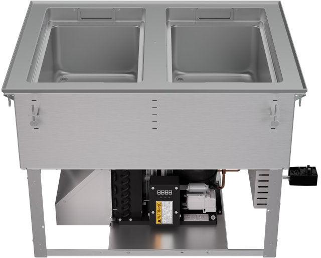 Vollrath - Two-Well 208–240V Hot, Cold, Frozen Drop-In Unit with Auto Drain - FC-HCF-02208-AD