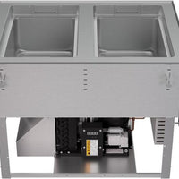 Vollrath - Two-Well 208–240V Hot, Cold, Frozen Drop-In Unit with Auto Drain - FC-HCF-02208-AD