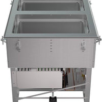 Vollrath - Two-Well 208–240V Hot, Cold, Frozen Drop-In Unit with Auto Drain - FC-HCF-02208-AD