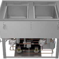 Vollrath - Two-Well 208–240V Hot, Cold, Frozen Drop-In Unit with Auto Drain - FC-HCF-02208-AD