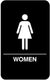 Vollrath - Women’s Bathroom Braille Symbol Sign - 5634