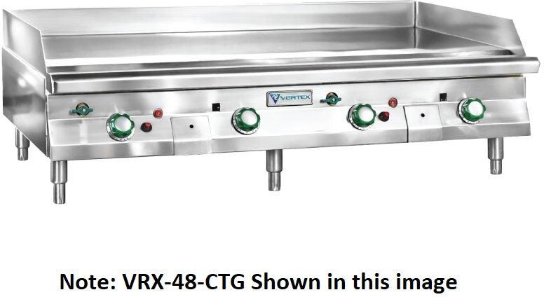Vortex - 72" Chrome Thermostatic Gas Griddle - VRX-72-CTG