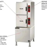 Vulcan - 10-Pan Electric Floor Convection Steamer, Professional Controls - C24ET10-PS