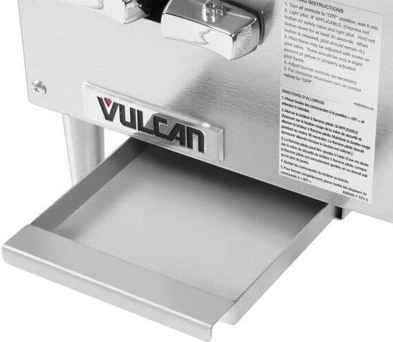 Vulcan - 12" Gas Countertop Hotplate with 2 Burners - VCRH12