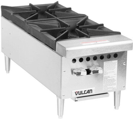 Vulcan - 12" Gas Countertop Hotplate with 2 Burners - VCRH12