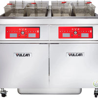 Vulcan - 2-Tank 170-180 lb Total Capacity Electric Floor Fryer, Computer Controls, KleenScreen for 85 - 2ER85CF-2