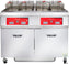 Vulcan - 2-Tank 170-180 lb Total Capacity Electric Floor Fryer, Computer Controls, KleenScreen - 2ER85CF