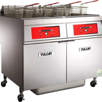 Vulcan - 2-Tank 170-180 lb Total Capacity Electric Floor Fryer, Digital Controls, KleenScreen for 85 - 2ER85DF-2