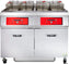 Vulcan - 2-Tank 170-180 lb Total Capacity Electric Floor Fryer, Digital Controls, KleenScreen for 85 - 2ER85DF-2