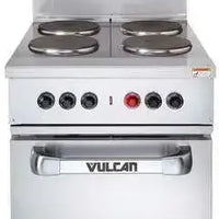 Vulcan - 24" Endurance Electric Range with 2 Hot Tops, Standard Oven, 208V - EV24S-2HT-208