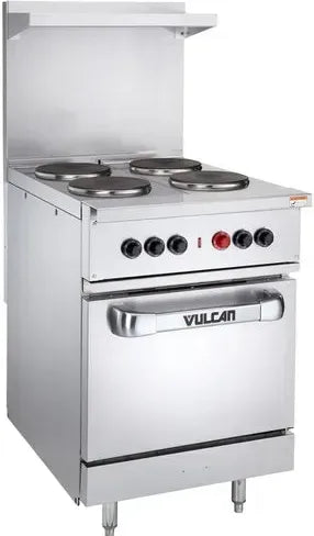 Vulcan - 24" Endurance Electric Range with 2 Hot Tops, Standard Oven, 240V - EV24S-2HT-240