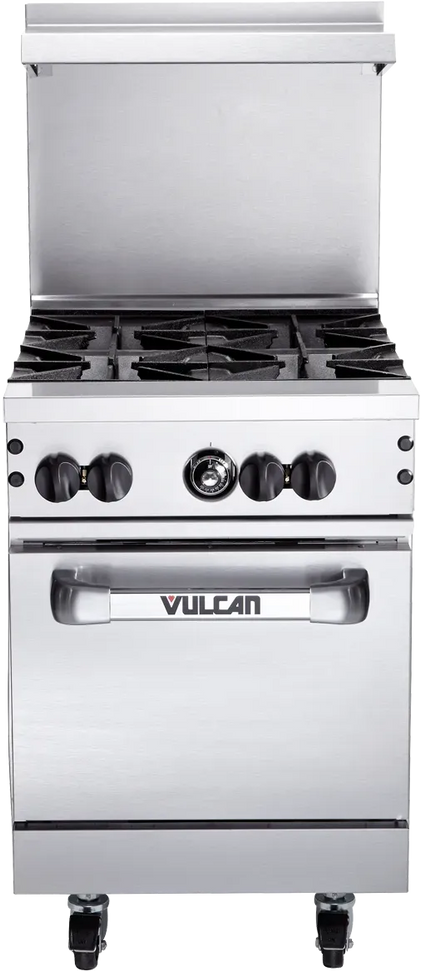 Vulcan - 24" Endurance LP Gas Range with 4 Burners, Standard Oven - 24S-4BP
