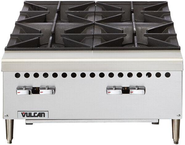 Vulcan - 24" Gas Countertop Hotplate with 4 Burners - VCRH24