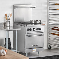 Vulcan - 24" Gas Restaurant Range with 4 Burners with Standard Oven - 24S-4B