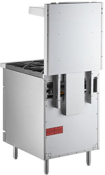 Vulcan - 24" Natural Gas Restaurant Range with 4 Burners with Space Saver Oven - SX24-4BN