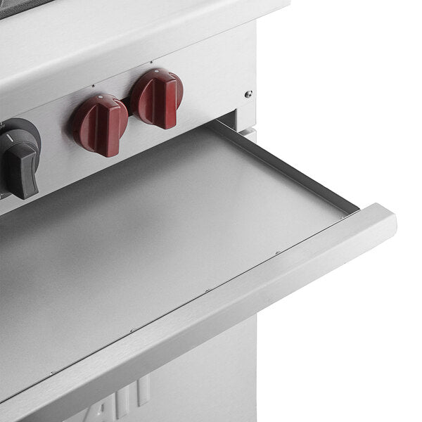 Vulcan - 24" Natural Gas Restaurant Range with 4 Burners with Space Saver Oven - SX24-4BN