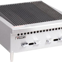 Vulcan - 25-3/8" Gas Countertop Charbroiler with 4 Burners - VCRB25