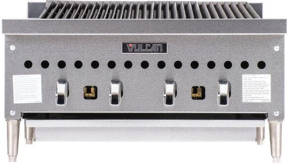 Vulcan - 25.25" Gas Countertop Standard Duty Radiant Charbroiler with Manual Control - VCCB25