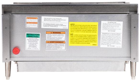 Vulcan - 25.25" Gas Countertop Standard Duty Radiant Charbroiler with Manual Control - VCCB25
