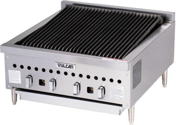 Vulcan - 25.25" Gas Countertop Standard Duty Radiant Charbroiler with Manual Control - VCCB25