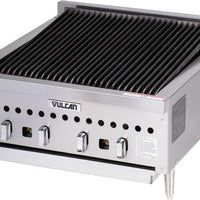Vulcan - 25.25" Gas Countertop Standard Duty Radiant Charbroiler with Manual Control - VCCB25