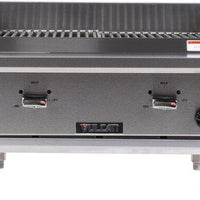 Vulcan - 25.38" Gas Countertop Standard Duty Infrared Charbroiler with Manual Control - VTEC25
