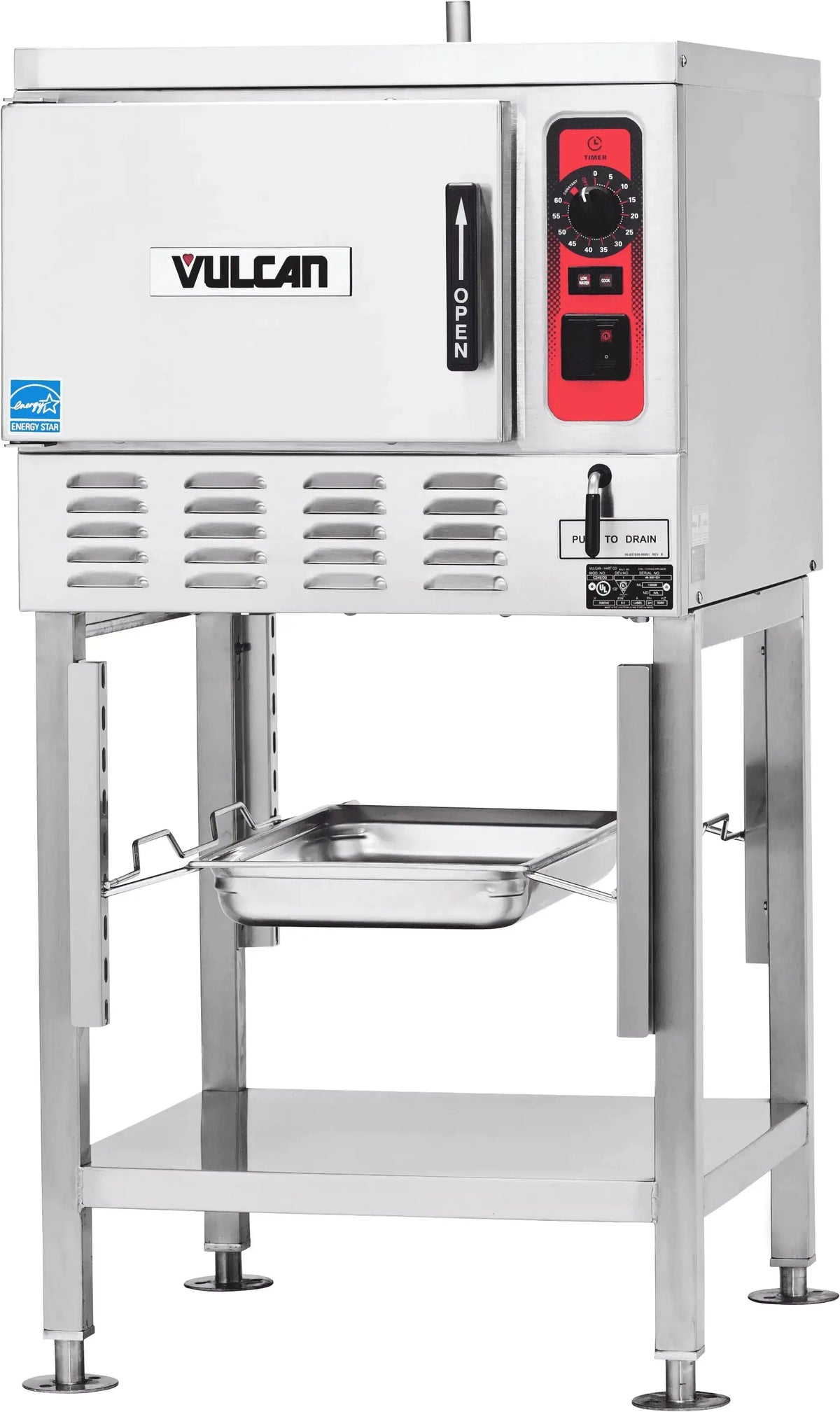 Vulcan - 3 Pan Electric Boilerless/connectionless Steamer (C24EO Series) - C24EO3