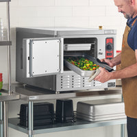 Vulcan - 3 Pan Electric Counter Convection Steamer Deluxe - C24EA3 PS