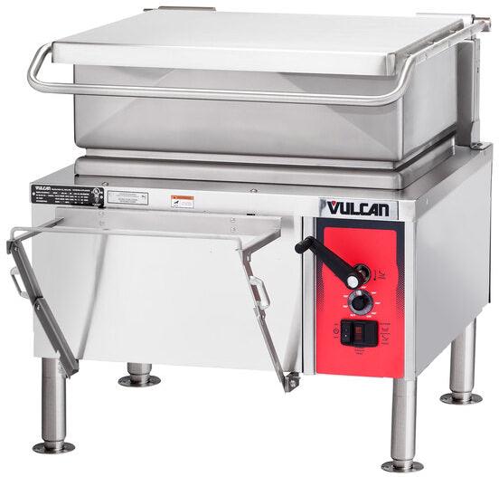 Vulcan - 30 Gallon Gas Floor Model Tilting Skillet Braising Pan with Manual Controls - VG30