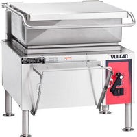 Vulcan - 30 Gallon Gas Floor Model Tilting Skillet Braising Pan with Manual Controls - VG30