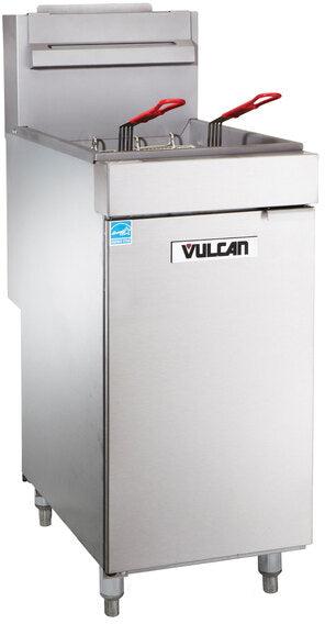 Vulcan - 35-40 lb Shortening Capacity Gas Floor Fryer 70,000 BTU - 1VEG35M
