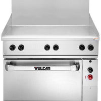Vulcan - 36" Electric Restaurant Range and Griddle - EV36S-36G208