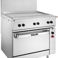 Vulcan - 36" Electric Restaurant Range and Griddle - EV36S-36G208