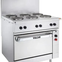 Vulcan - 36" Endurance Electric Range with 3 Hot Tops, Standard Oven, 208V - EV36S-3HT-208