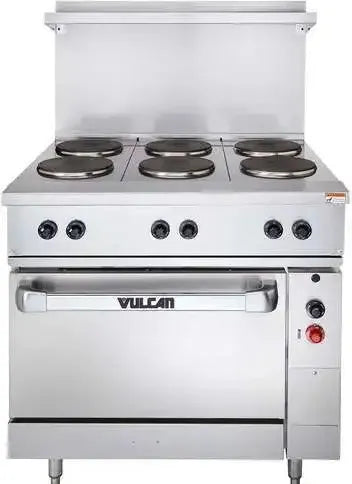 Vulcan - 36" Endurance Electric Range with 3 Hot Tops, Standard Oven, 208V - EV36S-3HT-208