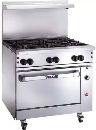 Vulcan - 36" Endurance Gas Range with 6 Burners, Convection Oven - 36C-6B