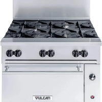 Vulcan - 36" Endurance Gas Range with 6 Burners, Convection Oven - 36C-6B