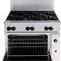 Vulcan - 36" Endurance Gas Range with 6 Burners, Standard Oven - 36S-6B