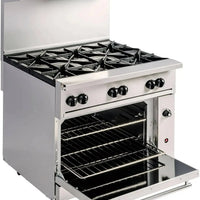 Vulcan - 36" Endurance Gas Range with 6 Burners, Standard Oven - 36S-6B